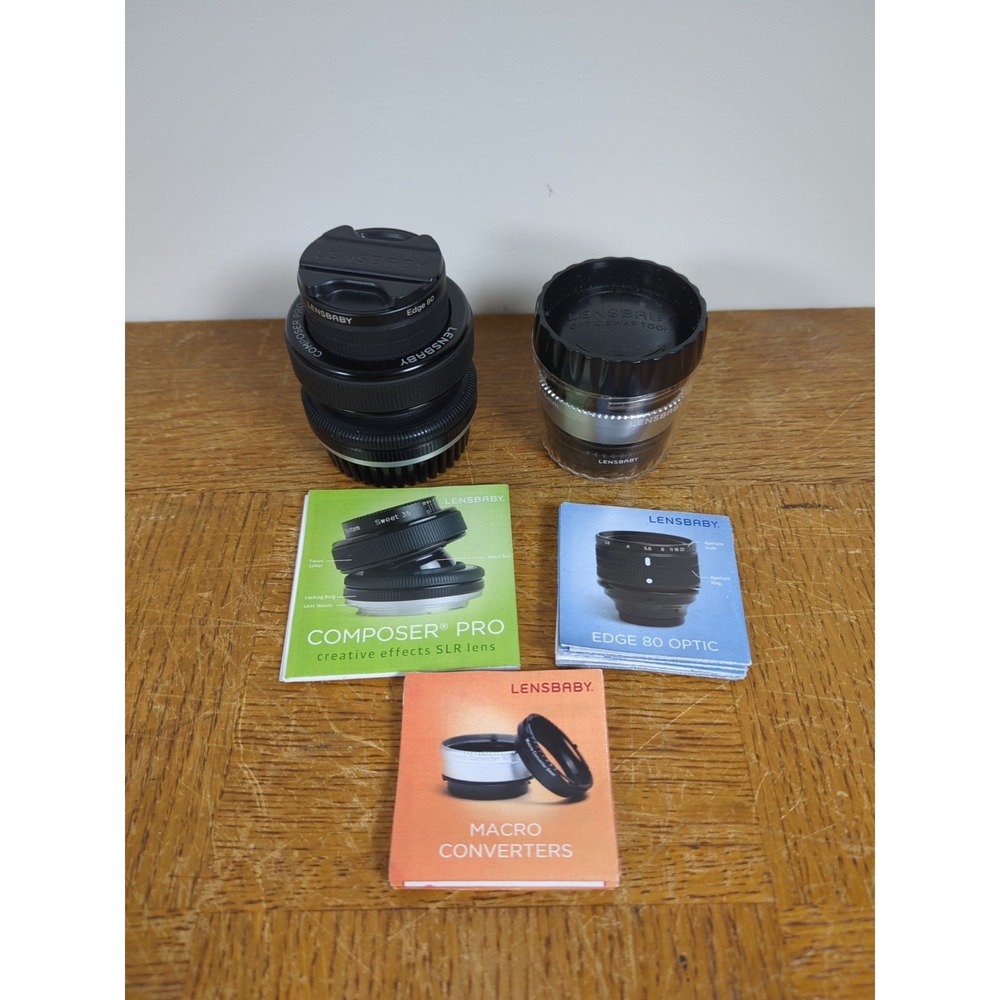 Lensbaby Kit for Canon Mount‎ - Composer Pro, Edge 80 & Macro Rings